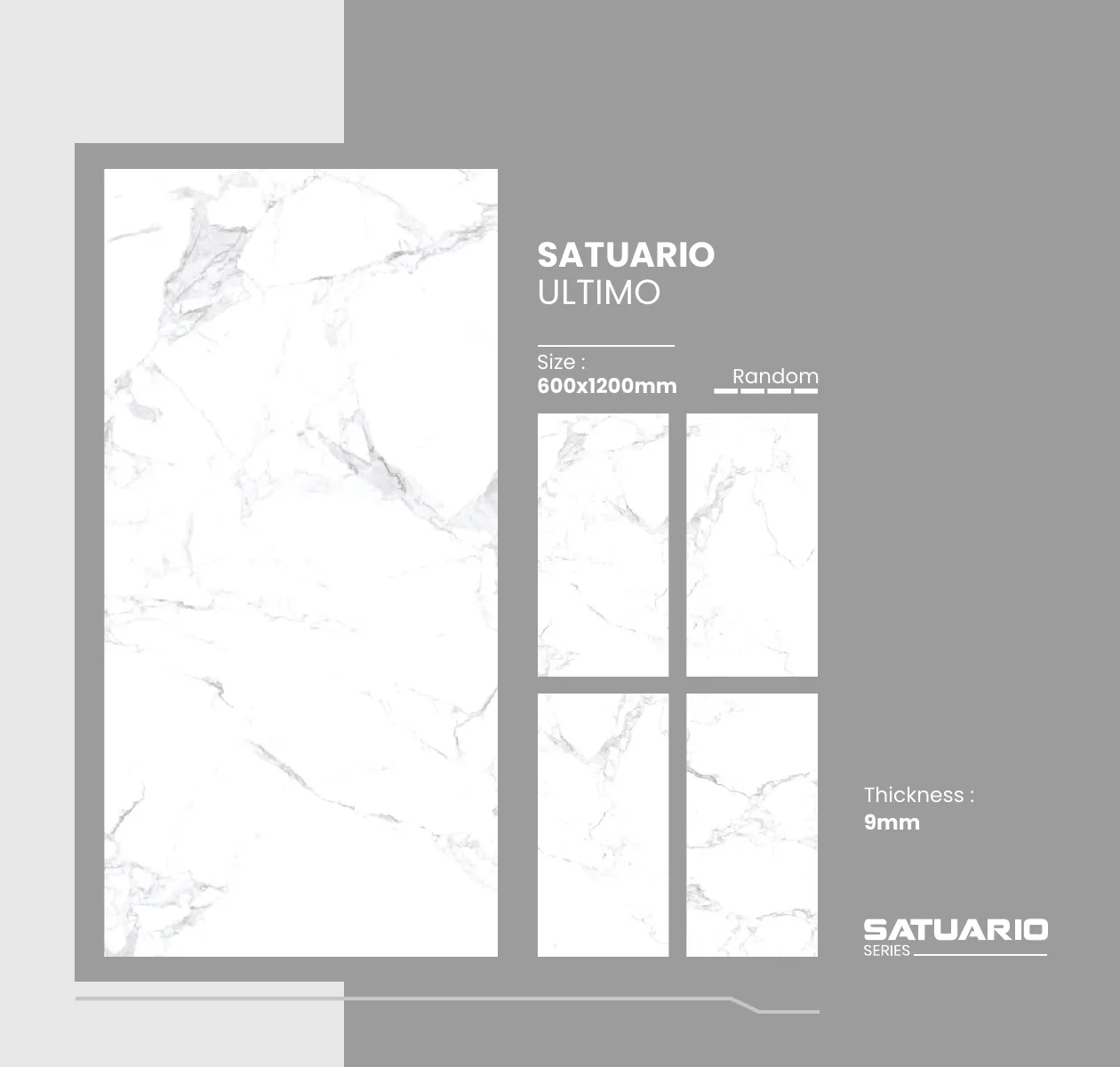 Satuario Series Catalogue - Design 21 - 600x1200mm Statuario