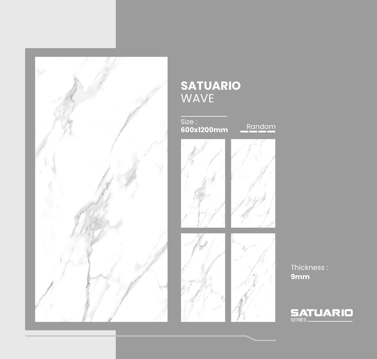 Satuario Series Catalogue - Design 23 - 600x1200mm Statuario