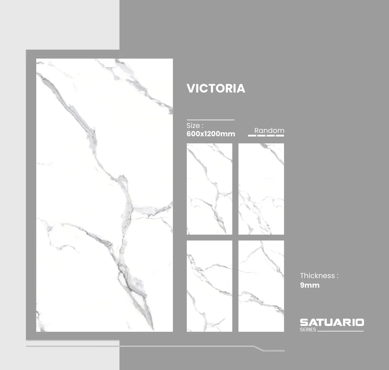 Satuario Series Catalogue - Design 27 - 600x1200mm Statuario