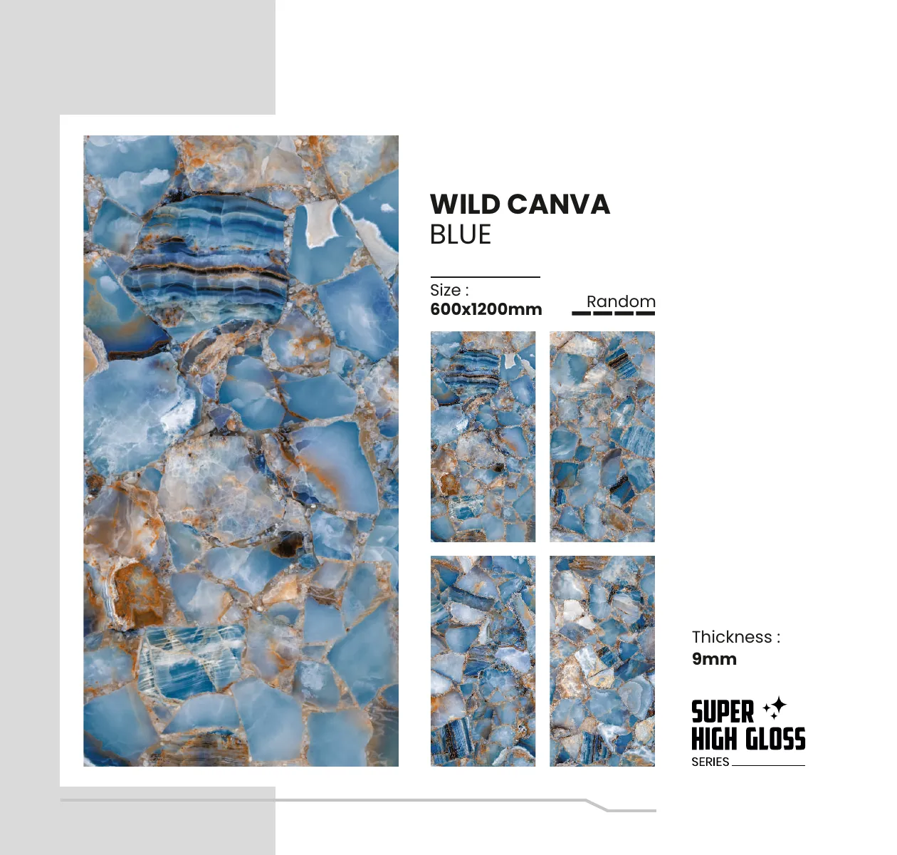Super High Gloss Series Catalogue - Design 21 - 600x1200mm Super High Gloss