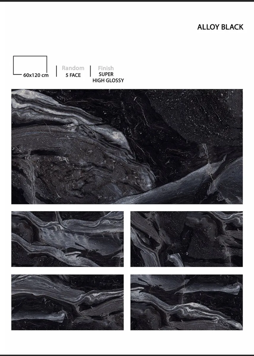 SUPER HIGHGLOSSY 60X120cm - Design 1 - 600x1200mm Super High Gloss
