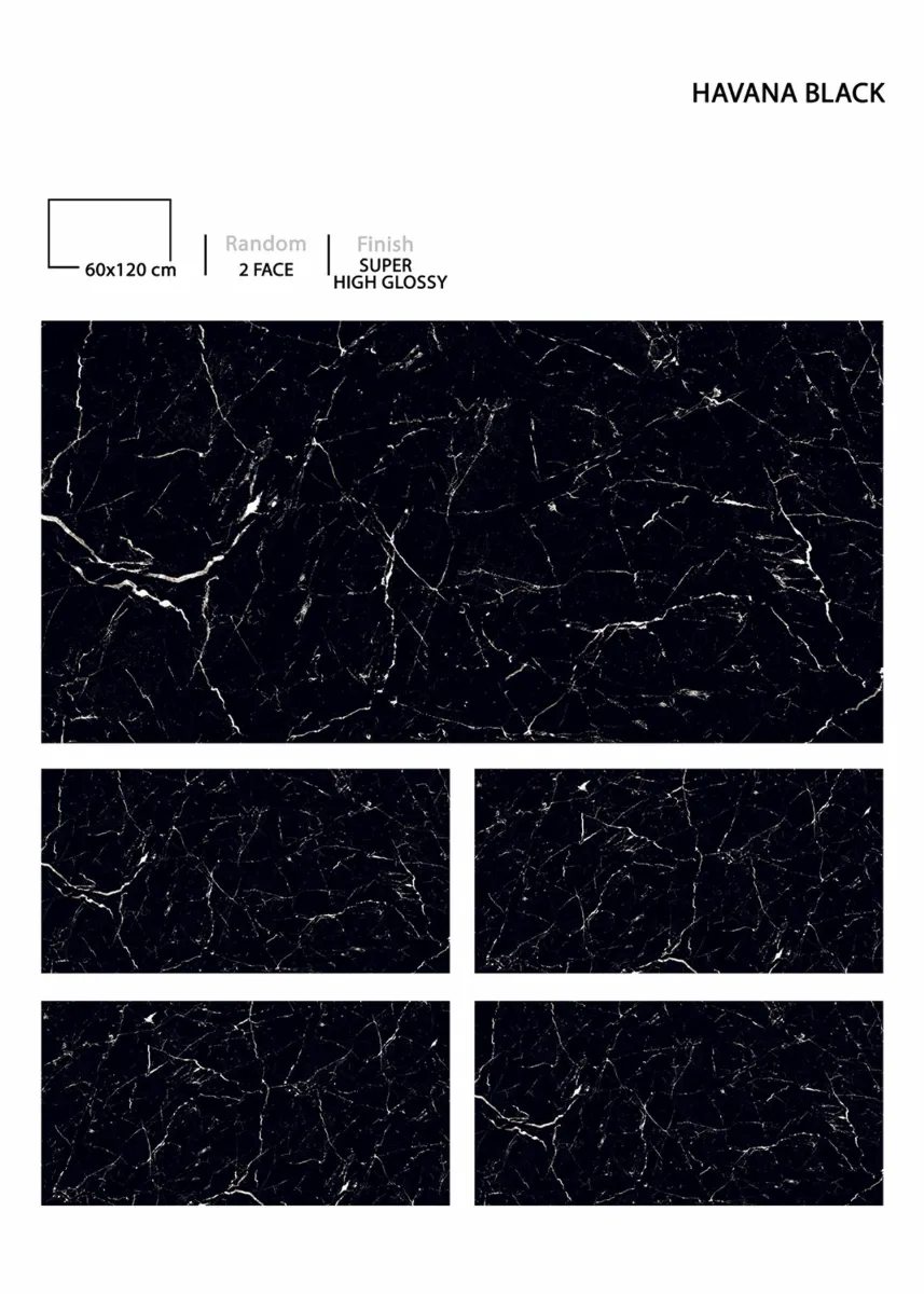 SUPER HIGHGLOSSY 60X120cm - Design 6 - 600x1200mm Super High Gloss