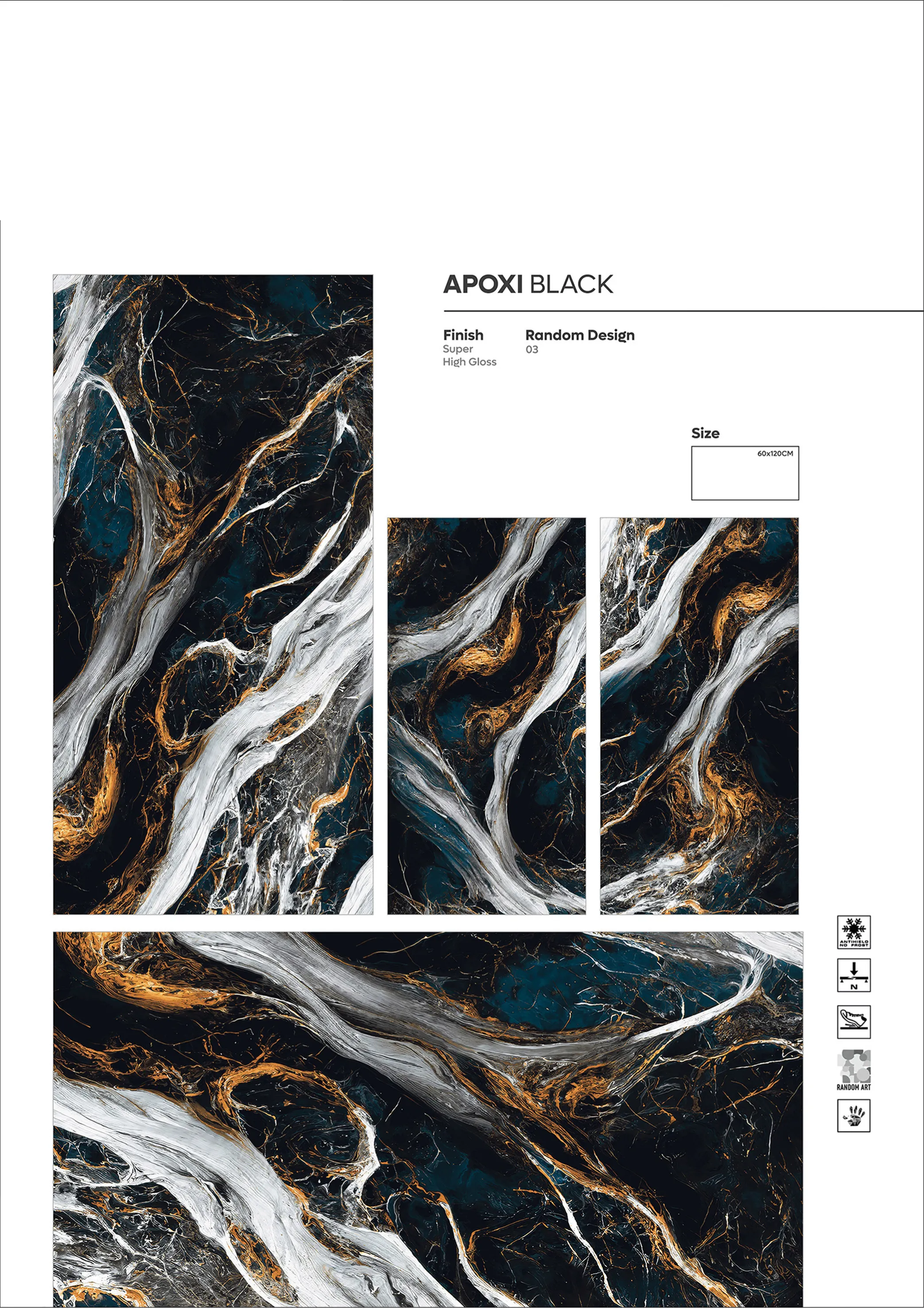 SUPER HIGHLOSSY VOl-1 - Design 5 - 600x1200mm Super High Gloss