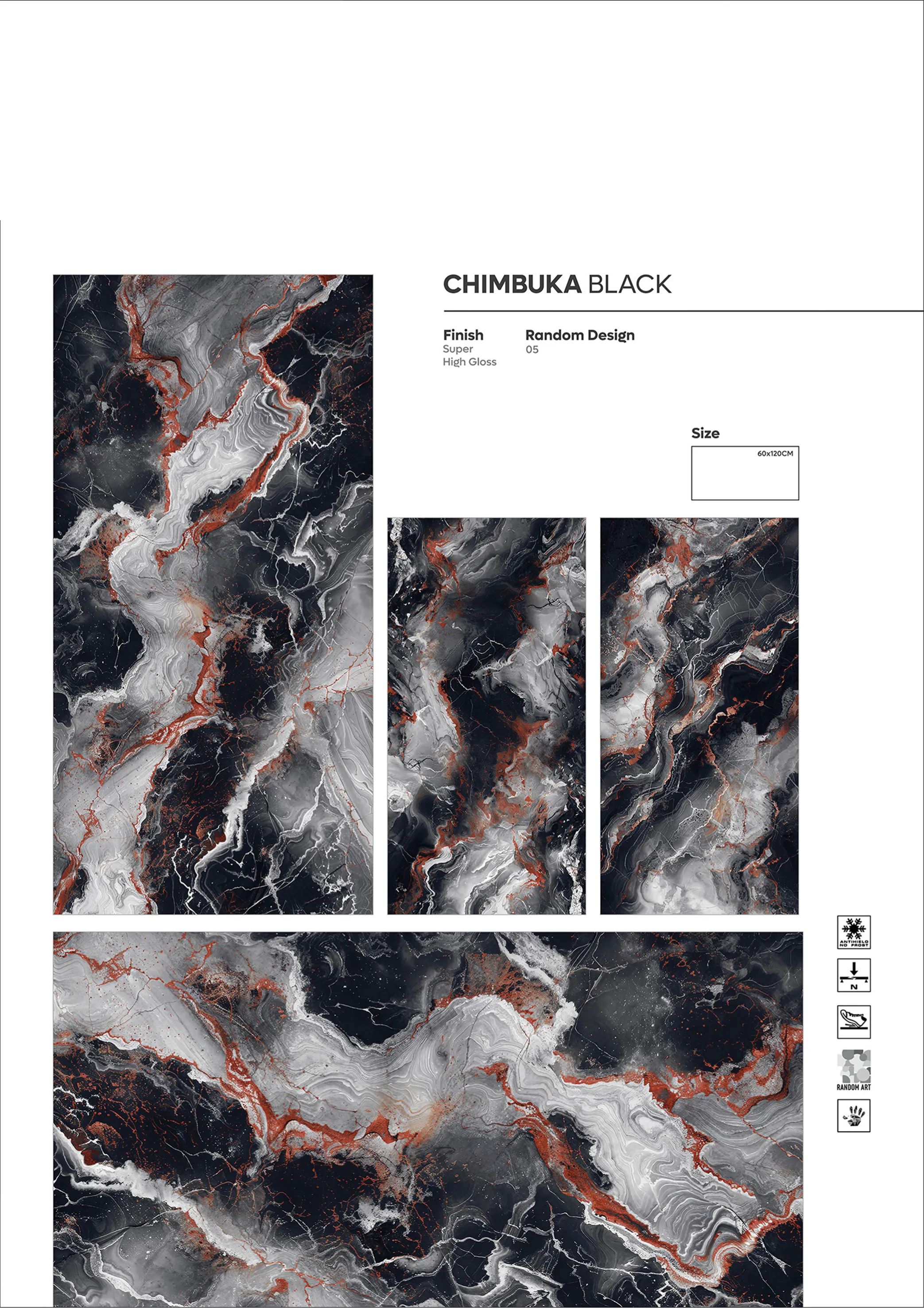 SUPER HIGHLOSSY VOl-1 - Design 14 - 600x1200mm Super High Gloss
