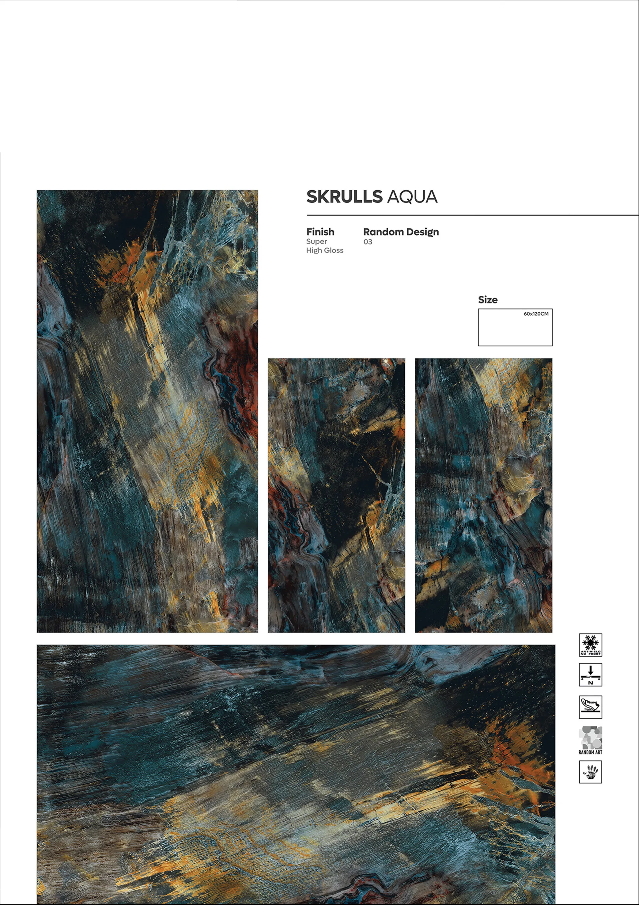 SUPER HIGHLOSSY VOl-1 - Design 34 - 600x1200mm Super High Gloss