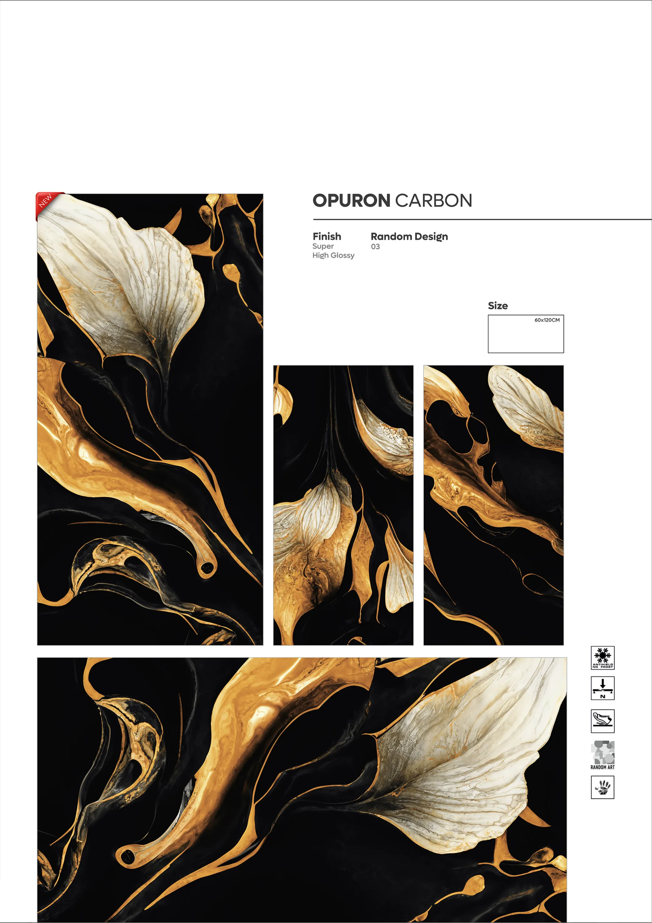 SUPER HIGHLOSSY VOl-2 - Design 34 - 600x1200mm Super High Gloss