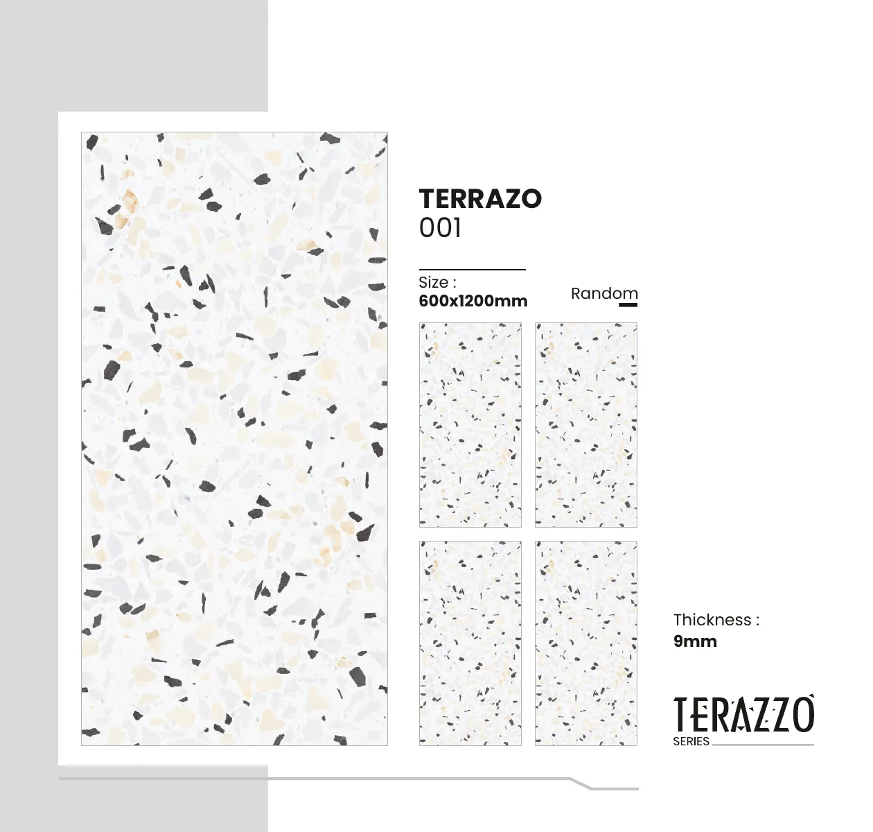 Terrazo Series Catalogue - Design 3 - 600x1200mm Terrazzo