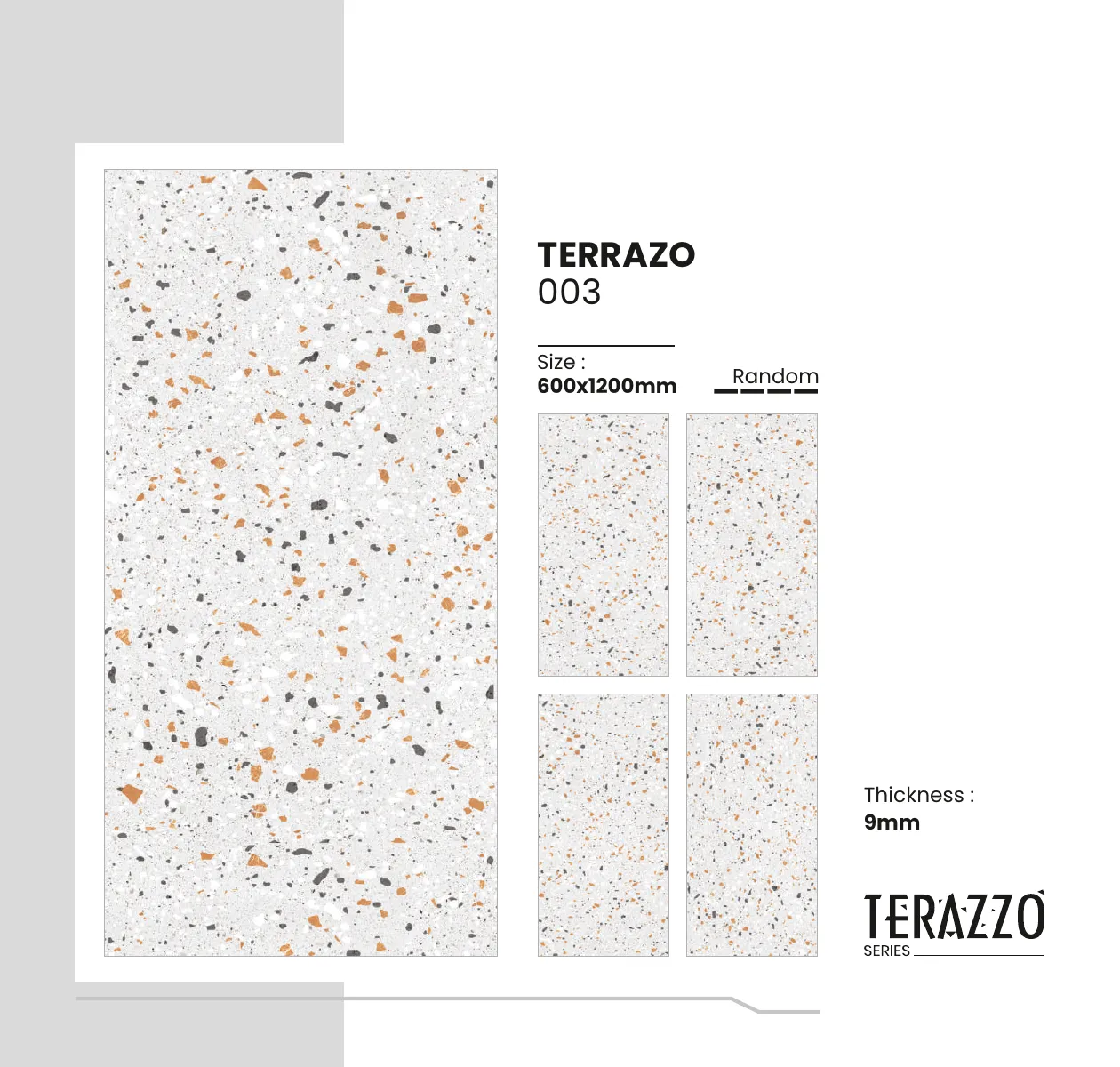 Terrazo Series Catalogue - Design 5 - 600x1200mm Terrazzo