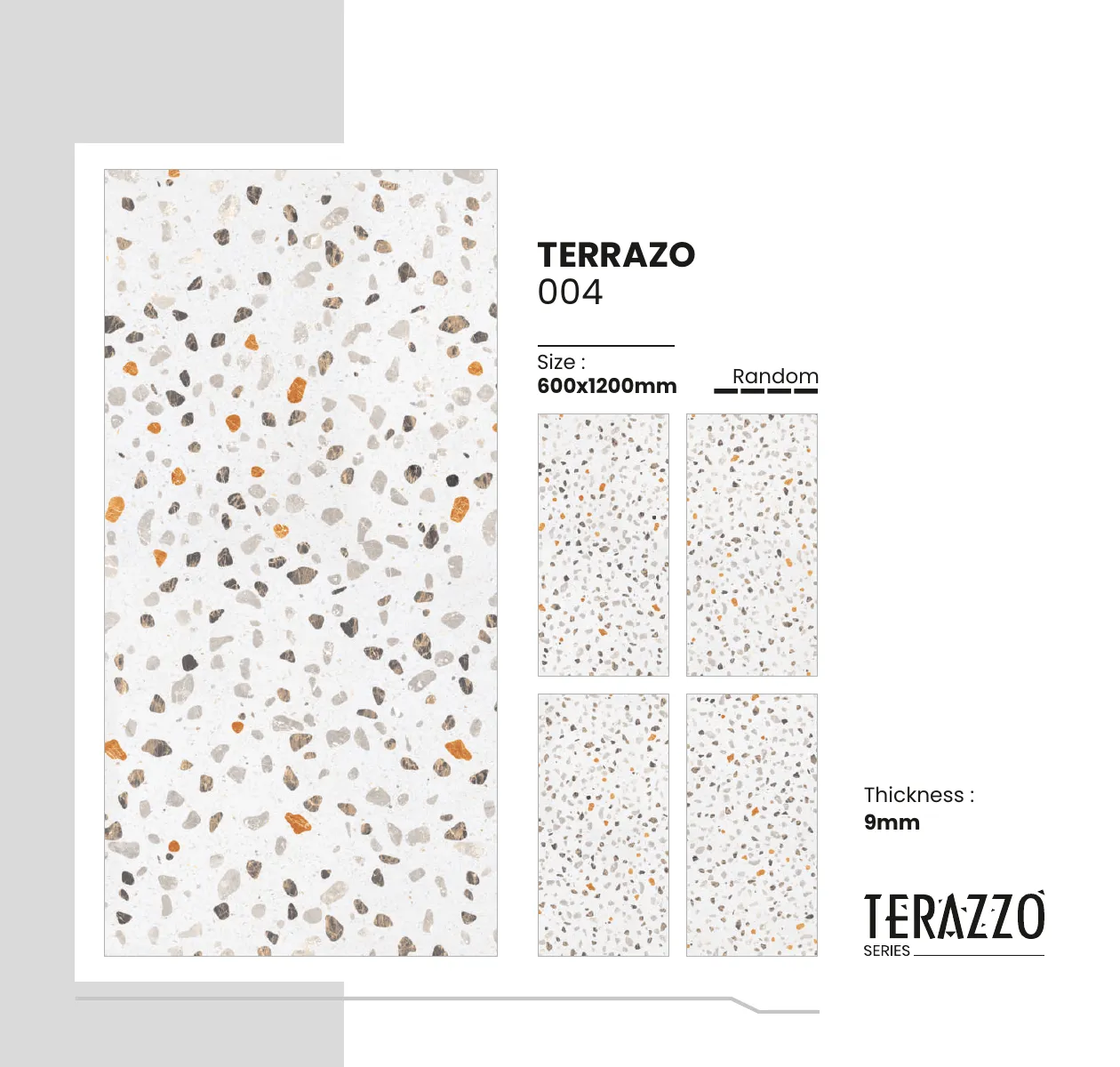 Terrazo Series Catalogue - Design 6 - 600x1200mm Terrazzo