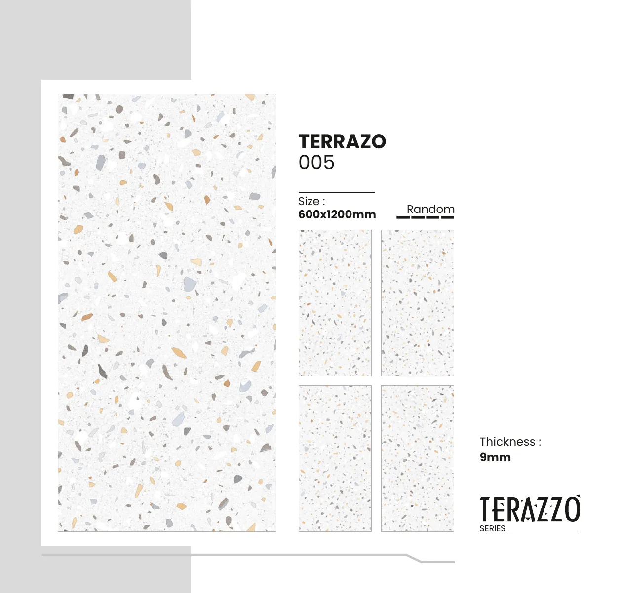 Terrazo Series Catalogue - Design 7 - 600x1200mm Terrazzo