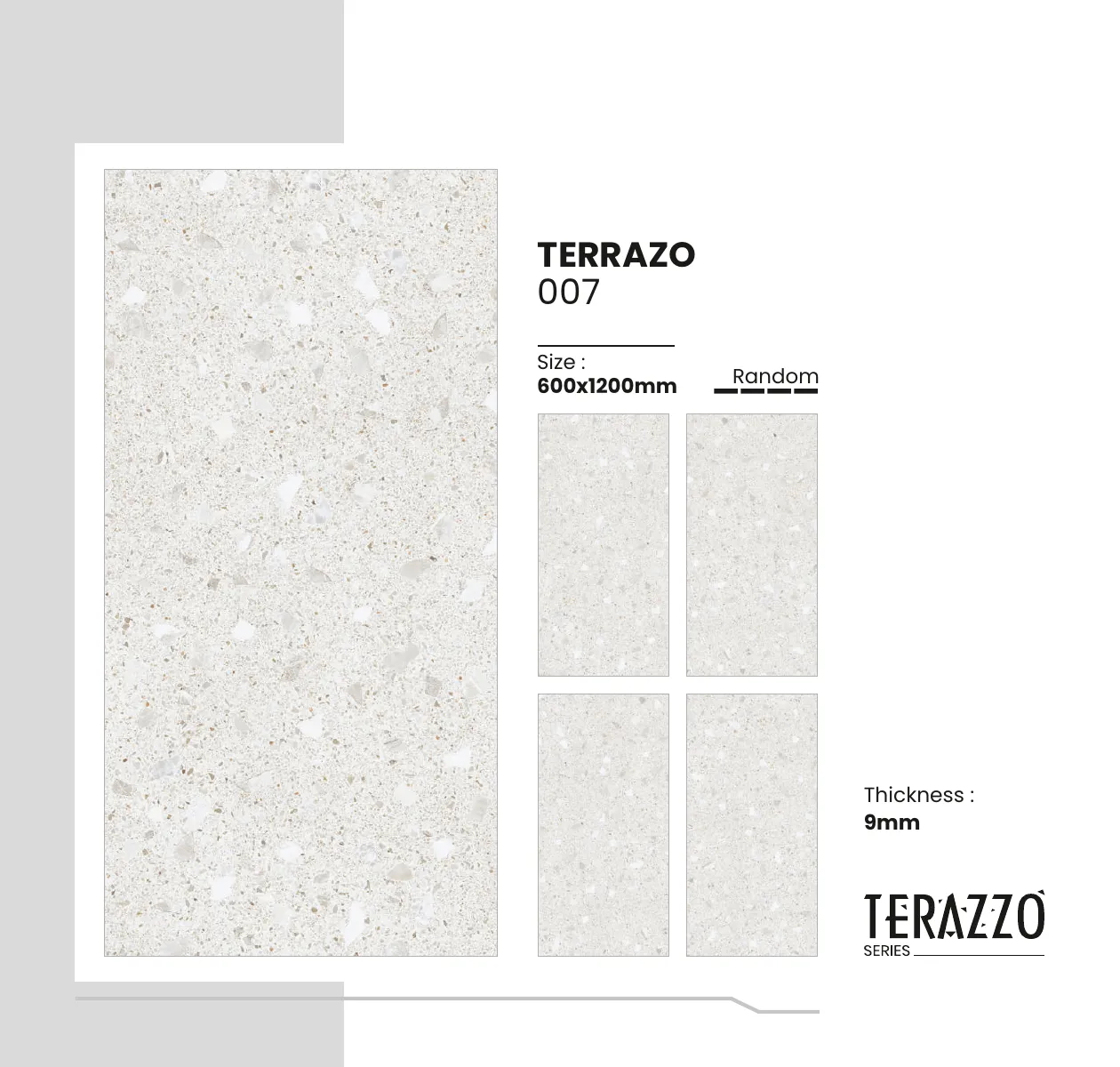 Terrazo Series Catalogue - Design 10 - 600x1200mm Terrazzo