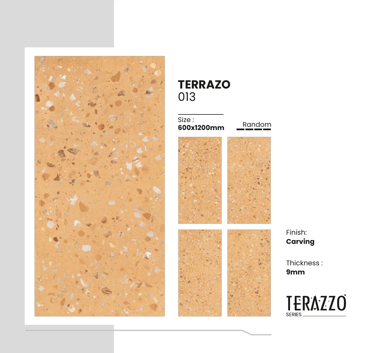 Terrazo Series Catalogue - Design 18 - 600x1200mm Terrazzo
