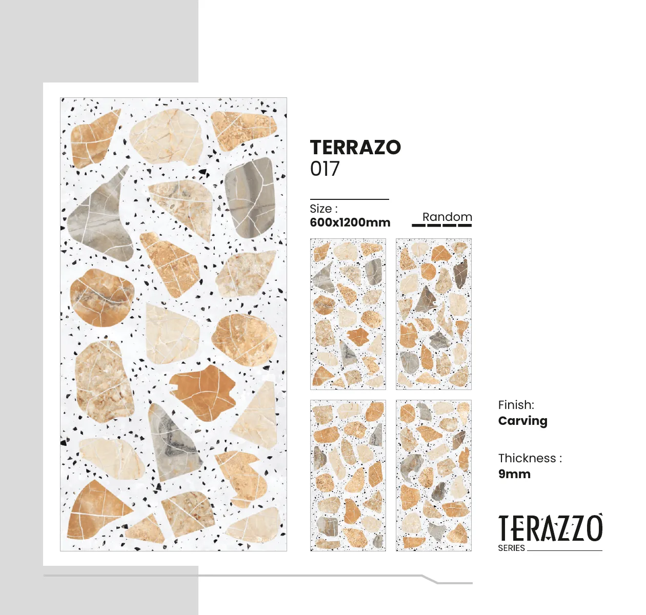 Terrazo Series Catalogue - Design 23 - 600x1200mm Terrazzo