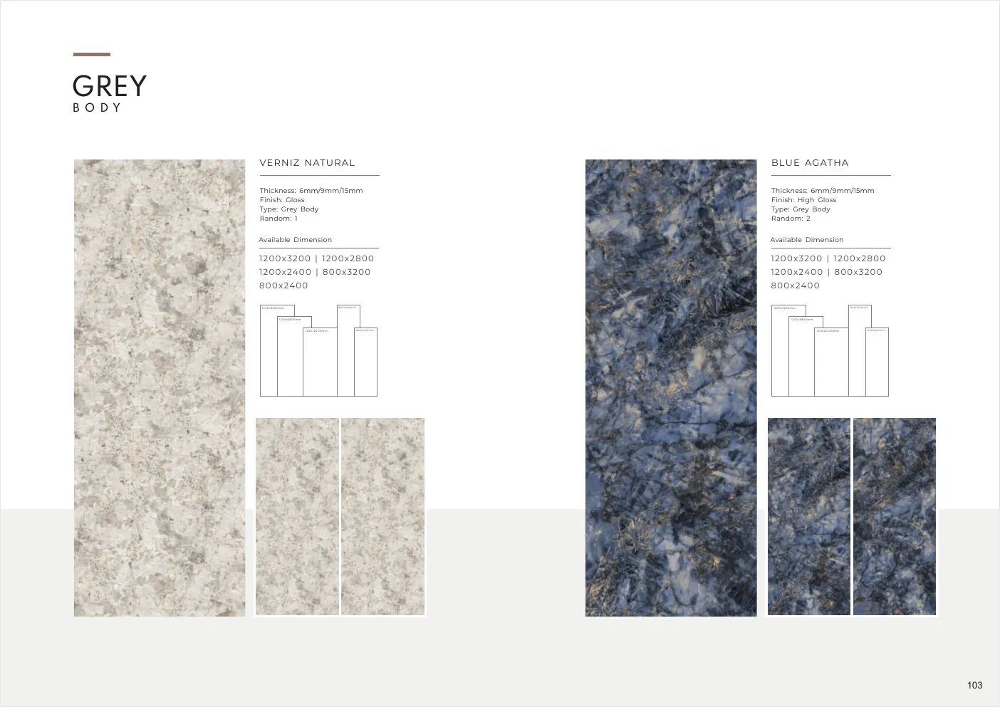 Ultima General Catalog - Design 102 - 1200x3200mm Glossy