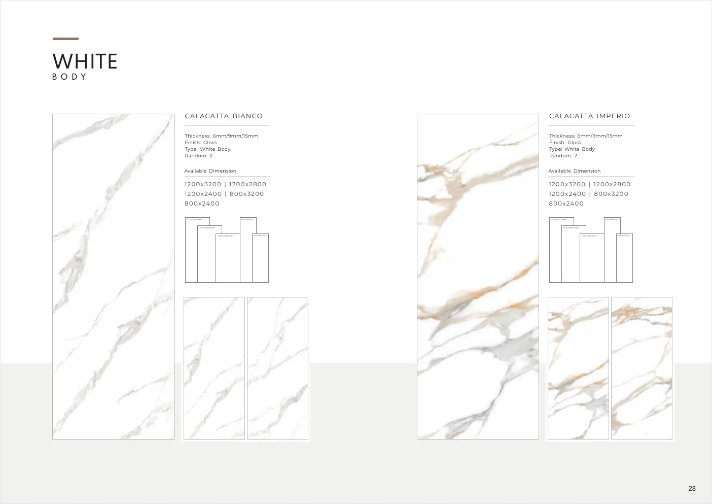 Ultima General Catalog - Design 27 - 1200x3200mm Glossy