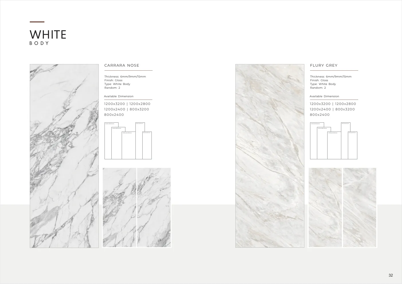 Ultima General Catalog - Design 31 - 1200x3200mm Glossy