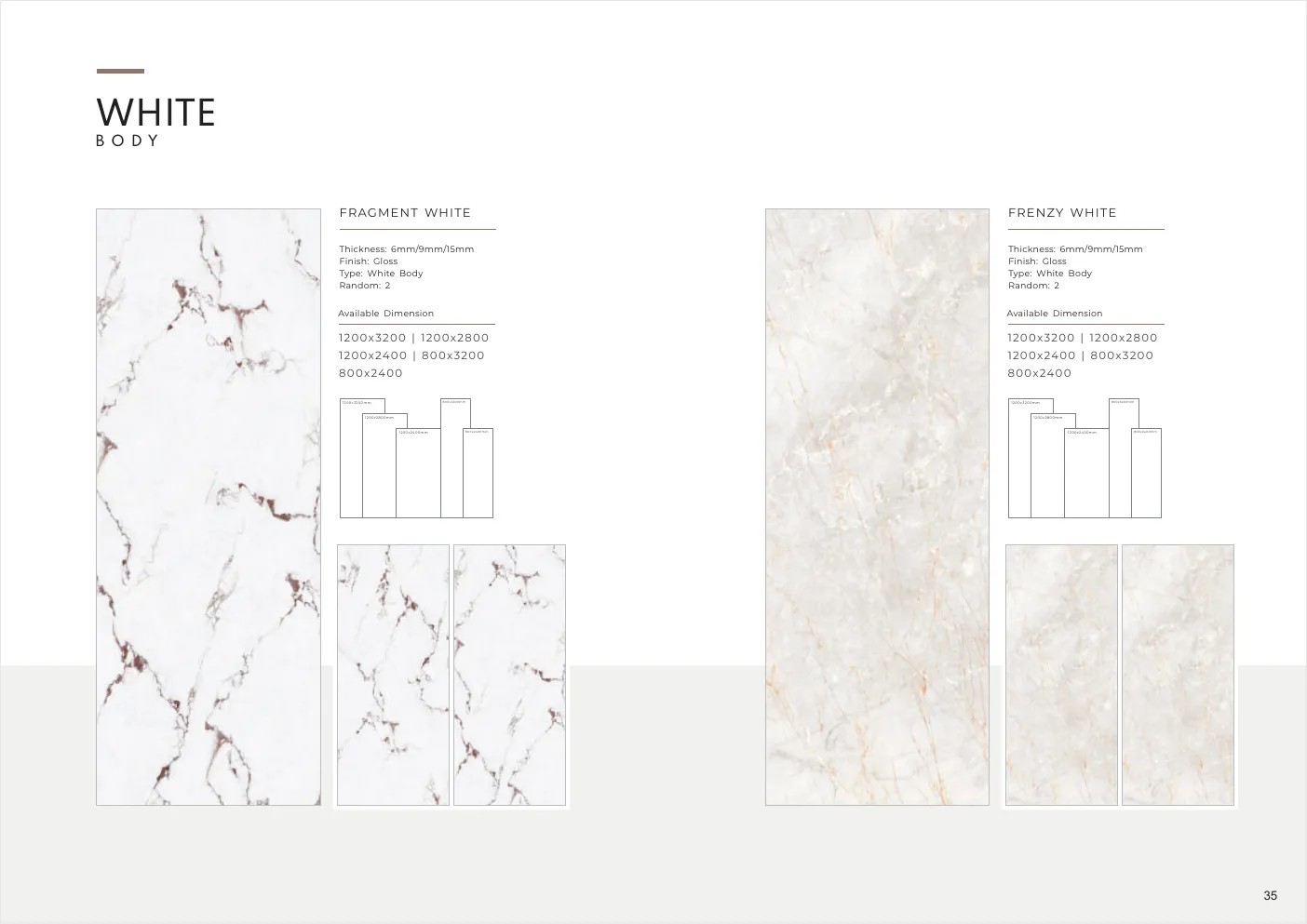 Ultima General Catalog - Design 34 - 1200x3200mm Glossy