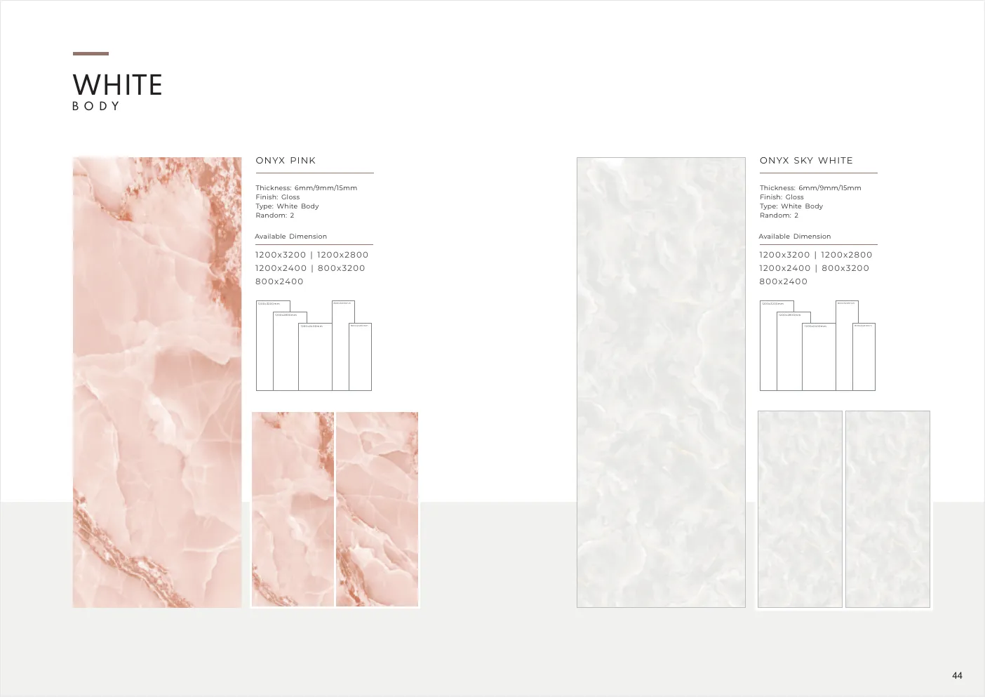 Ultima General Catalog - Design 43 - 1200x3200mm Glossy