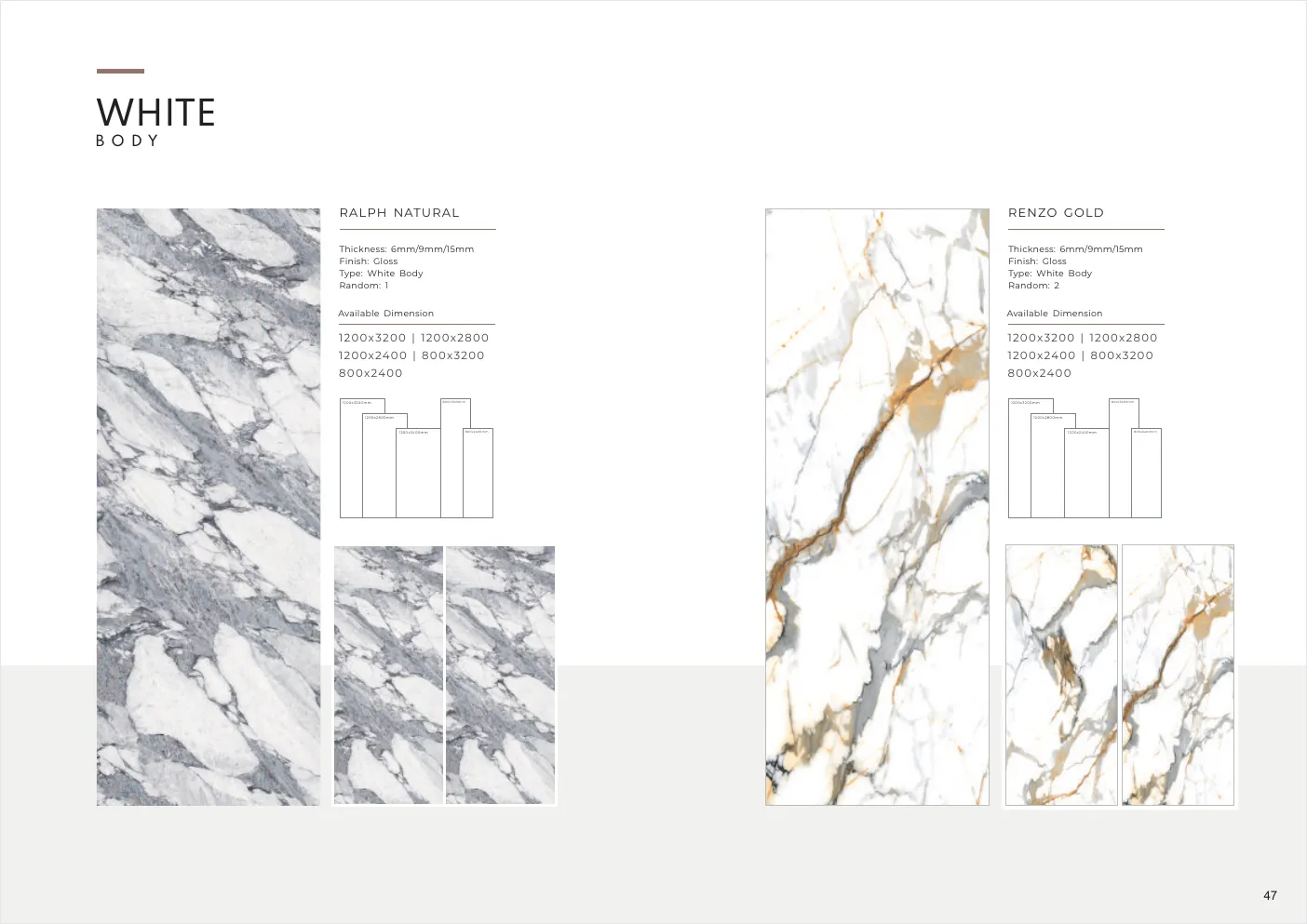 Ultima General Catalog - Design 46 - 1200x3200mm Glossy