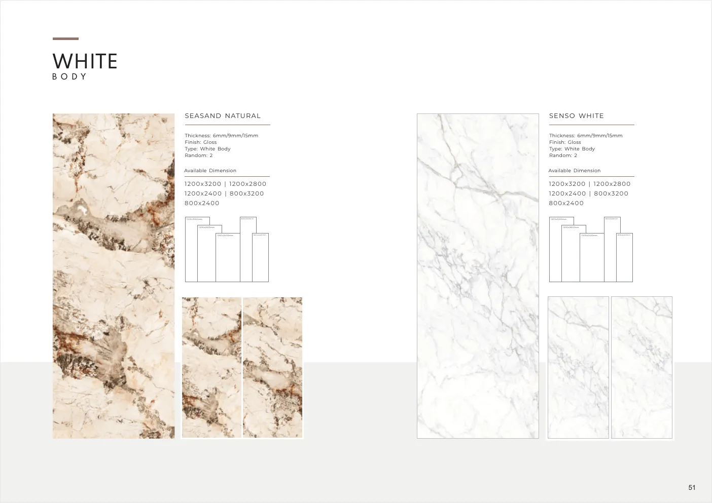 Ultima General Catalog - Design 50 - 1200x3200mm Glossy