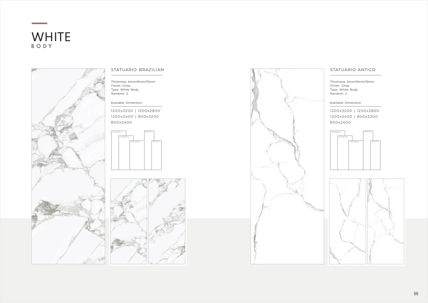 Ultima General Catalog - Design 54 - 1200x3200mm Glossy