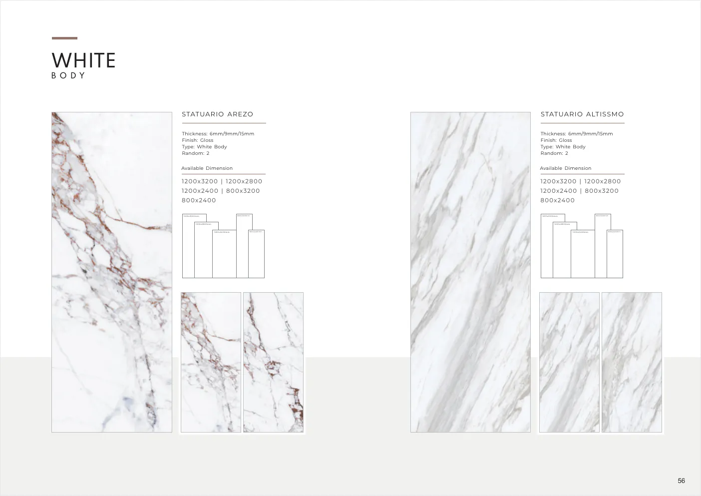 Ultima General Catalog - Design 55 - 1200x3200mm Glossy