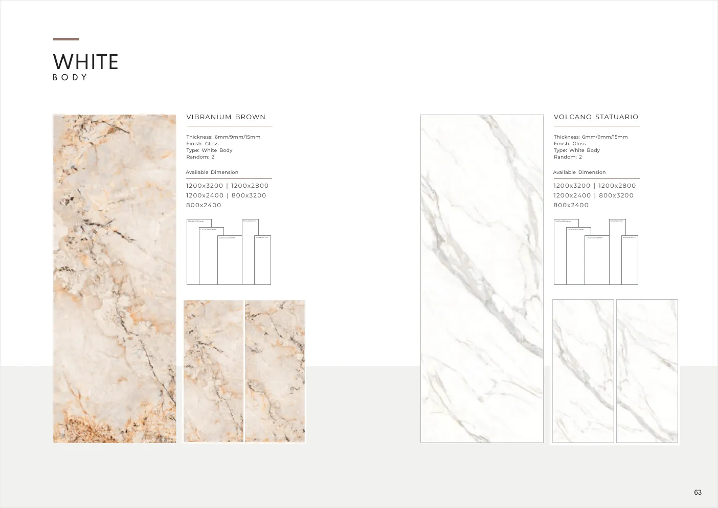 Ultima General Catalog - Design 62 - 1200x3200mm Glossy