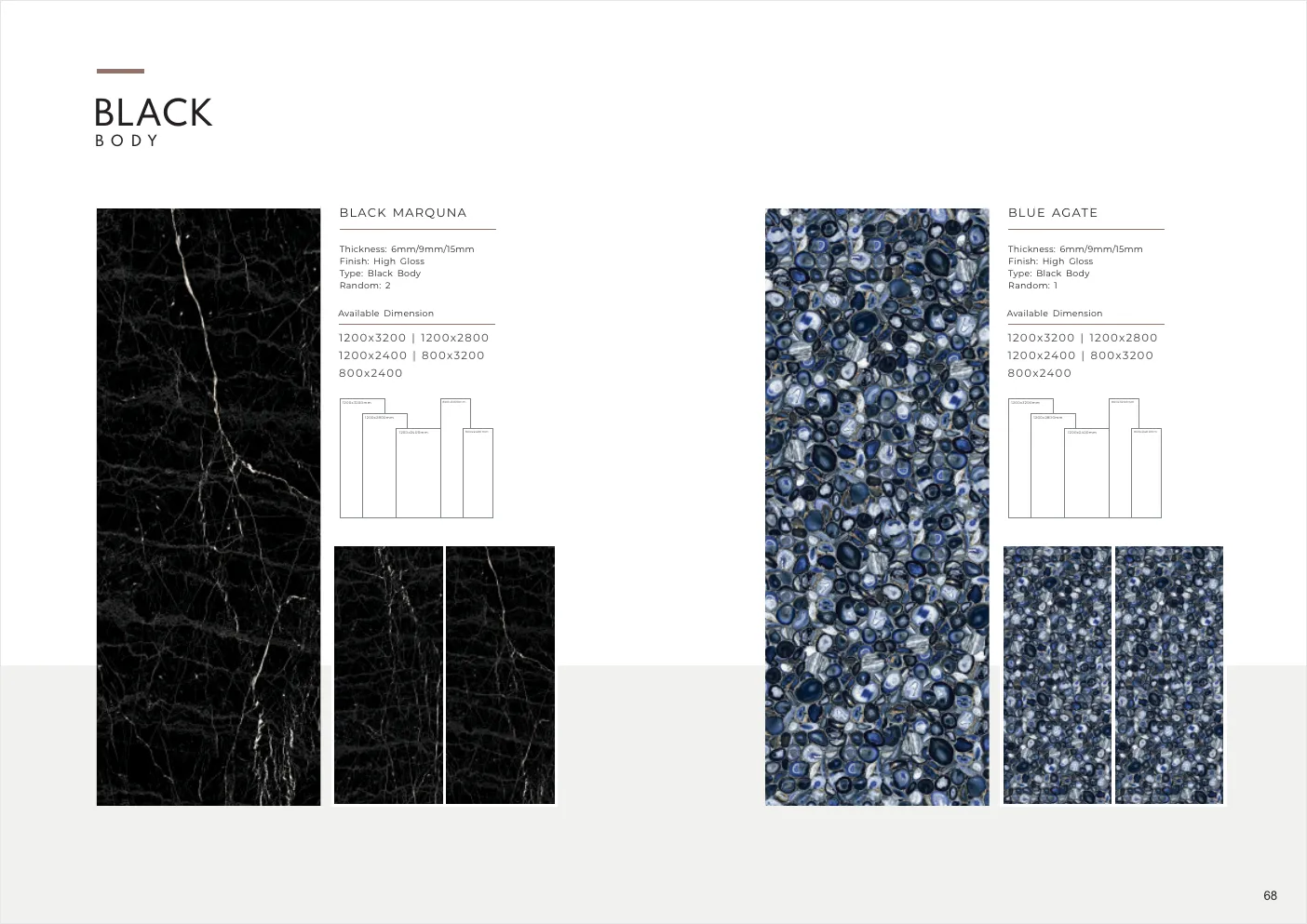 Ultima General Catalog - Design 67 - 1200x3200mm Glossy