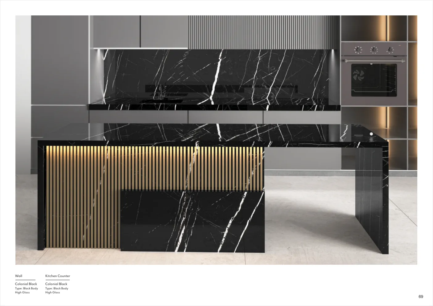 Ultima General Catalog - Design 68 - 1200x3200mm Glossy