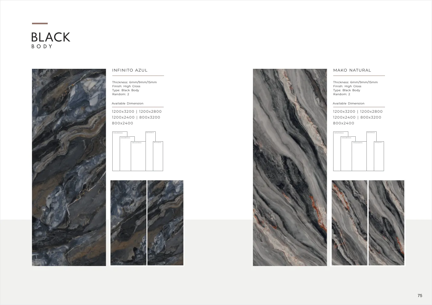 Ultima General Catalog - Design 74 - 1200x3200mm Glossy