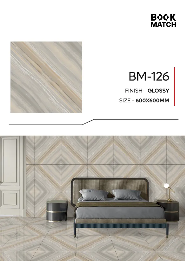 WL Book Match 600x600mm - Design 25 - 600x600mm Bookmatch