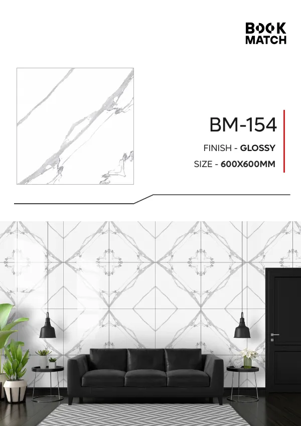 WL Book Match 600x600mm - Design 48 - 600x600mm Bookmatch