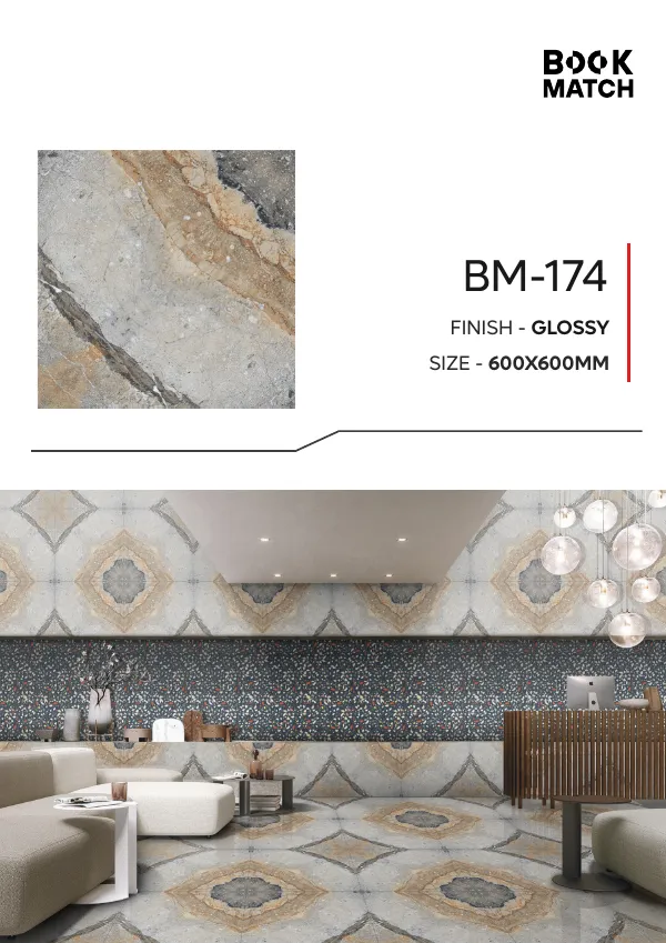 WL Book Match 600x600mm - Design 65 - 600x600mm Bookmatch