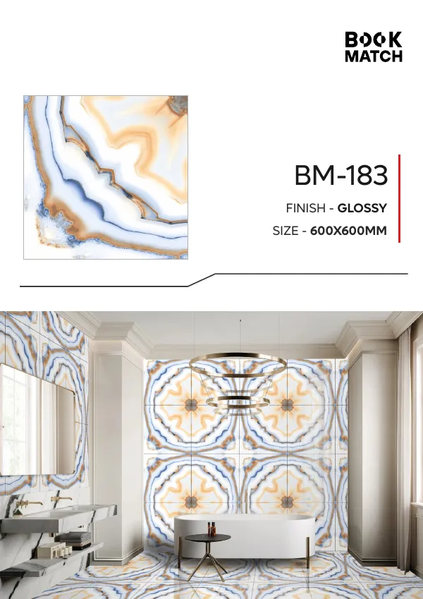 WL Book Match 600x600mm - Design 74 - 600x600mm Bookmatch