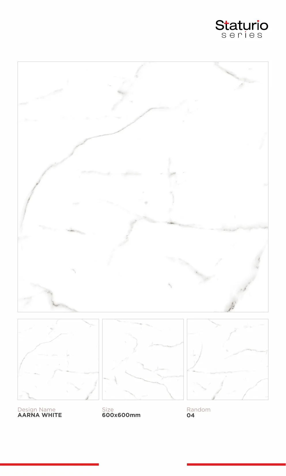 WL PGVT 3 Staturio 600x600mm - Design 3 - 600x600mm Statuario