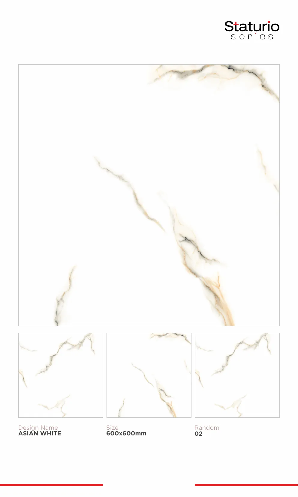 WL PGVT 3 Staturio 600x600mm - Design 11 - 600x600mm Statuario