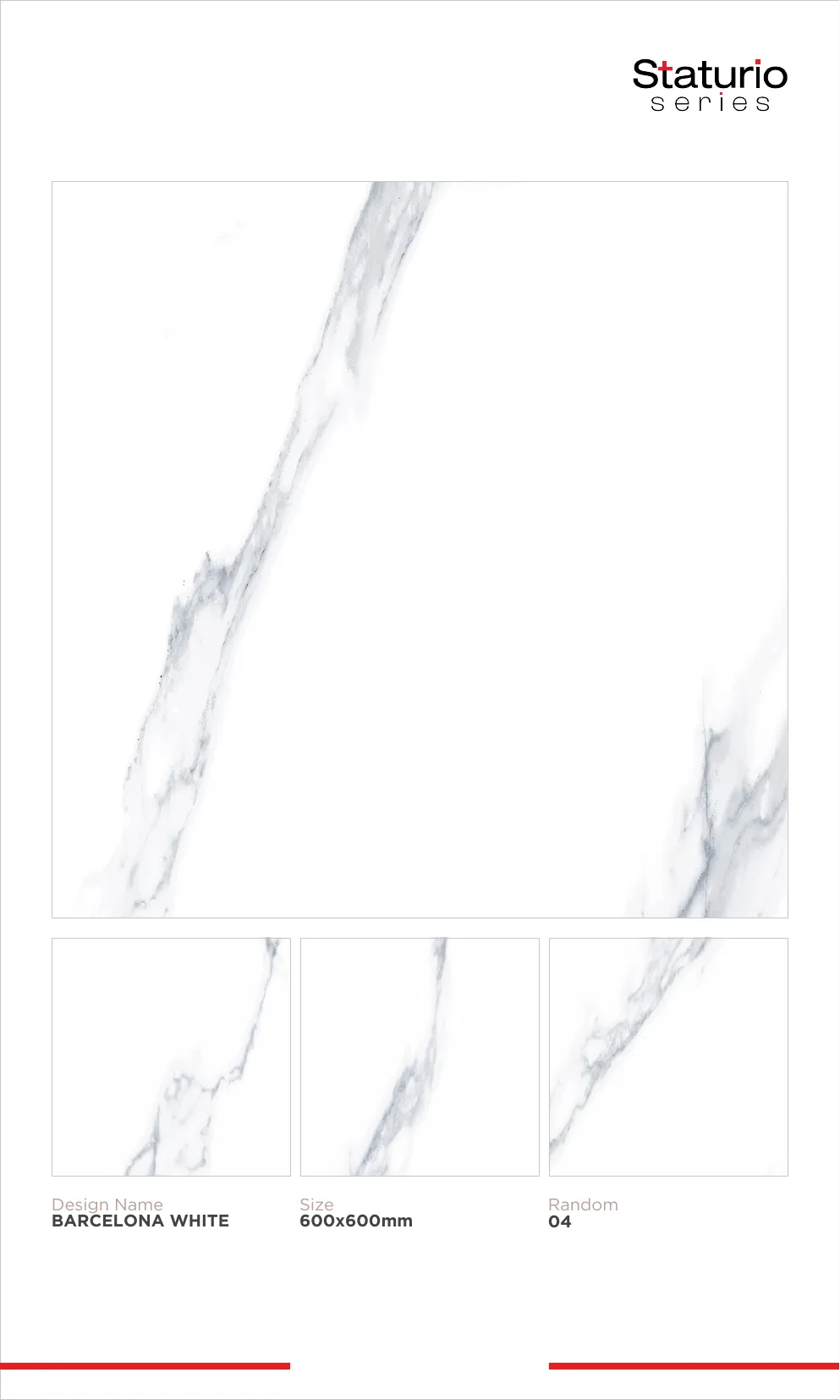 WL PGVT 3 Staturio 600x600mm - Design 15 - 600x600mm Statuario