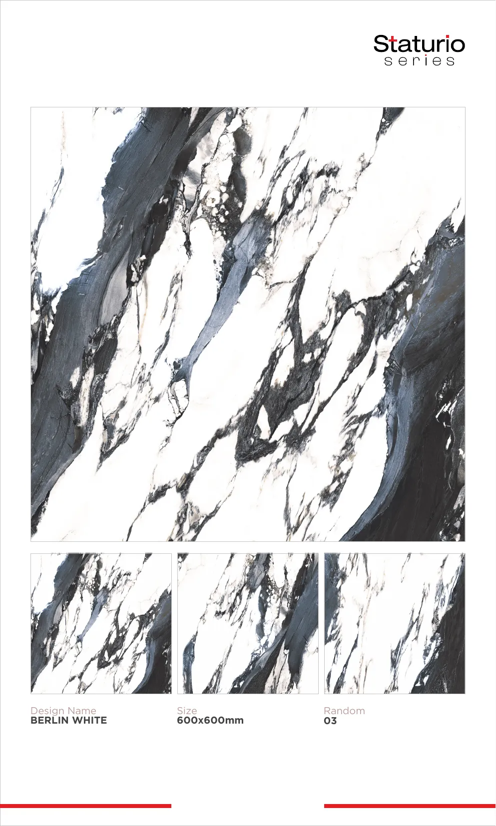 WL PGVT 3 Staturio 600x600mm - Design 21 - 600x600mm Statuario