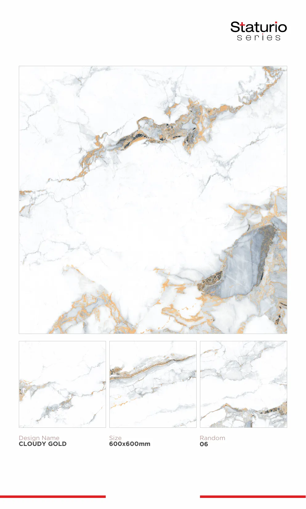 WL PGVT 3 Staturio 600x600mm - Design 35 - 600x600mm Statuario