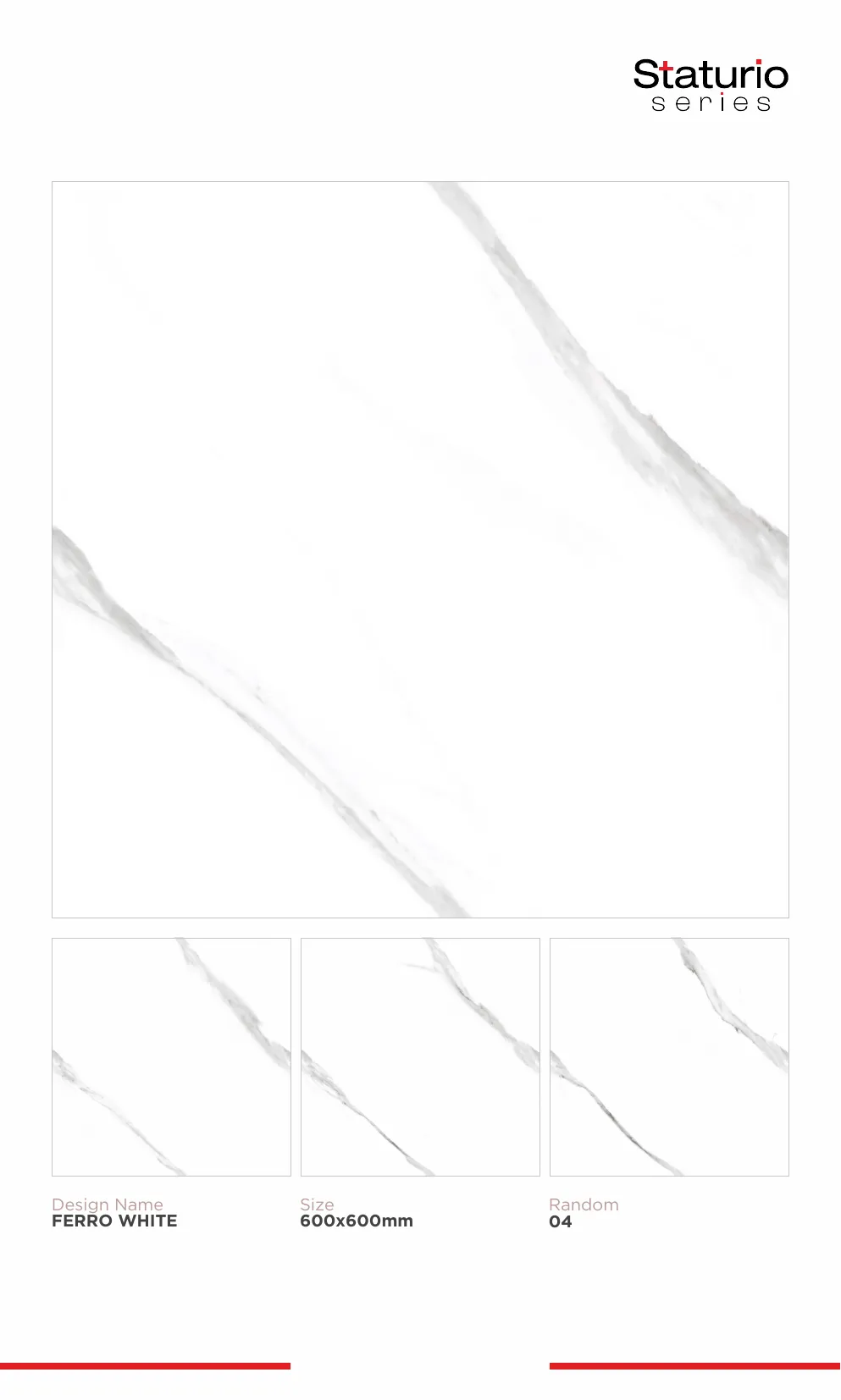 WL PGVT 3 Staturio 600x600mm - Design 41 - 600x600mm Statuario