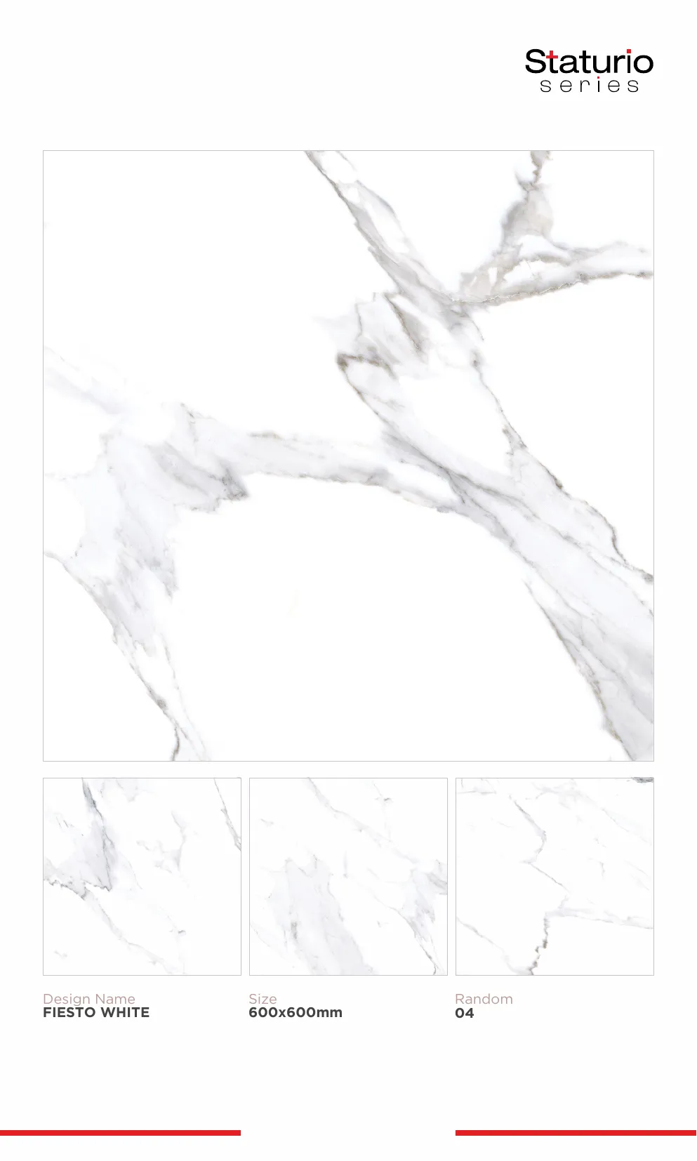 WL PGVT 3 Staturio 600x600mm - Design 43 - 600x600mm Statuario