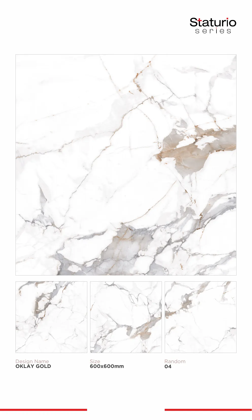 WL PGVT 3 Staturio 600x600mm - Design 63 - 600x600mm Statuario