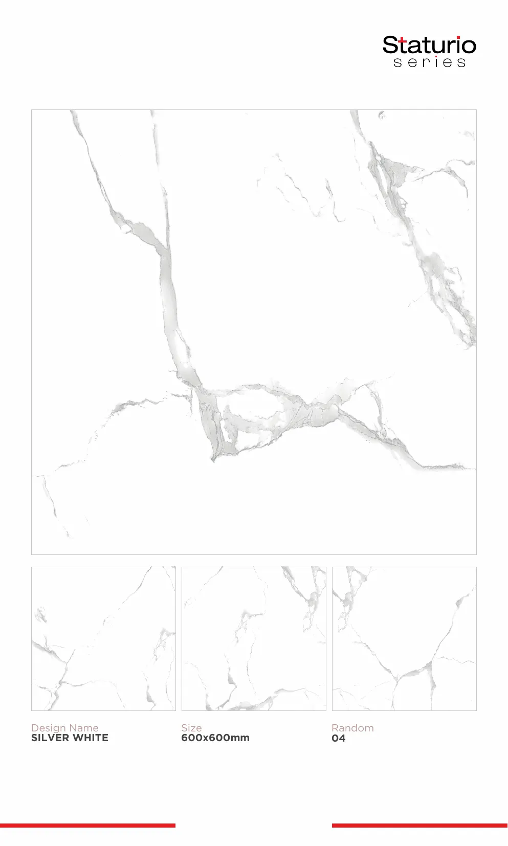 WL PGVT 3 Staturio 600x600mm - Design 73 - 600x600mm Statuario