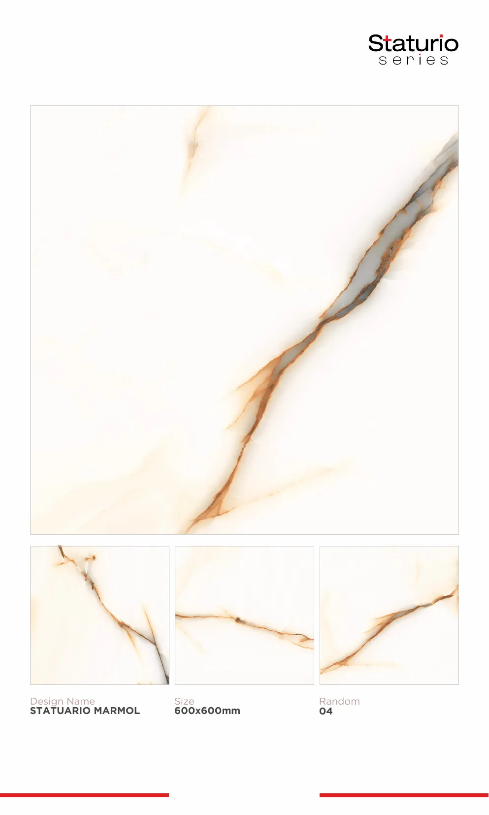 WL PGVT 3 Staturio 600x600mm - Design 77 - 600x600mm Statuario