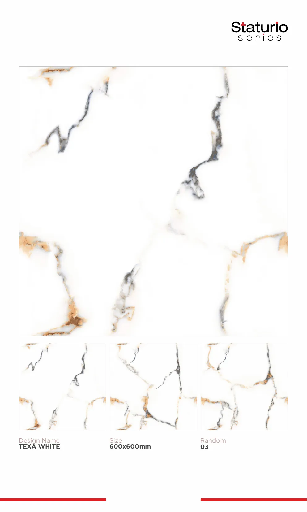 WL PGVT 3 Staturio 600x600mm - Design 79 - 600x600mm Statuario