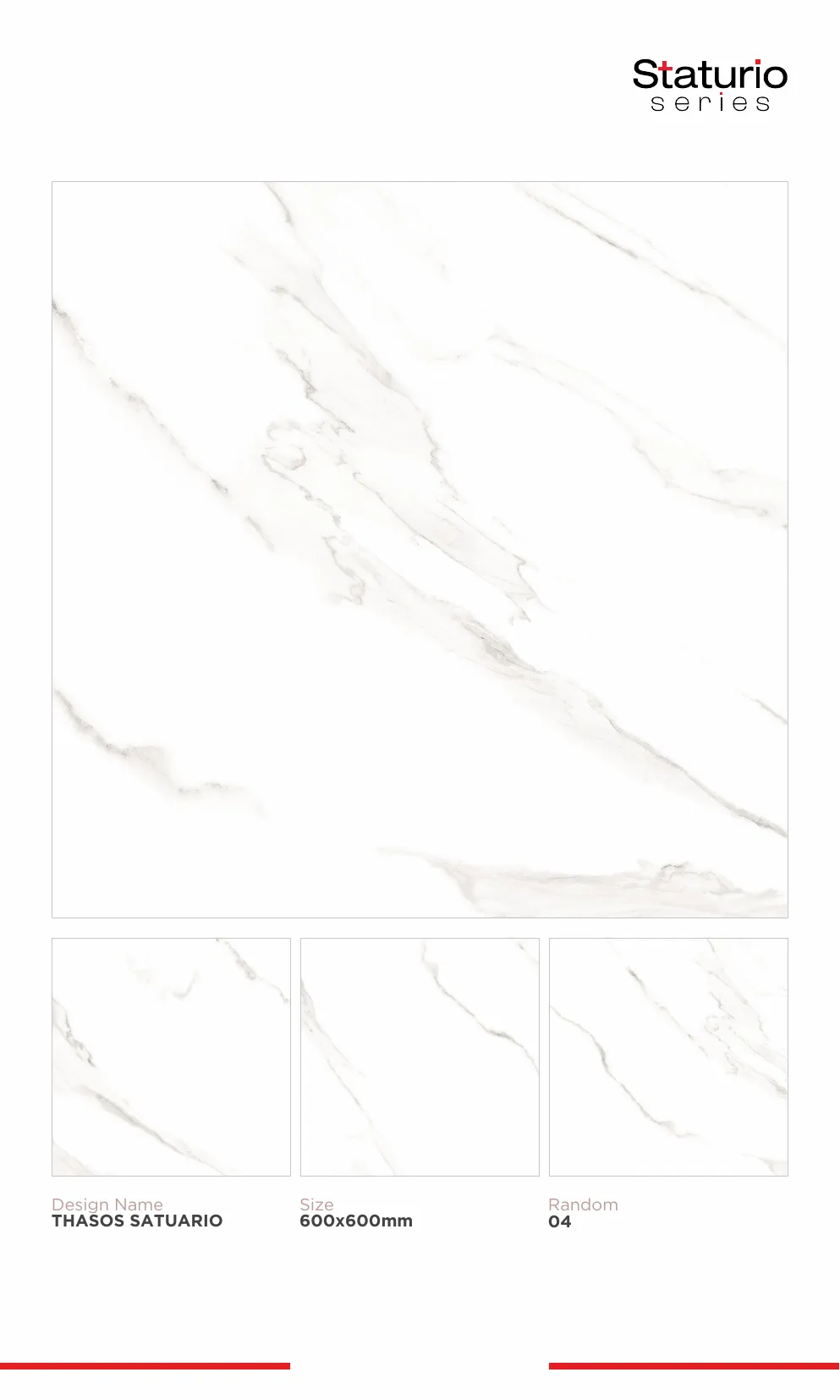 WL PGVT 3 Staturio 600x600mm - Design 81 - 600x600mm Statuario