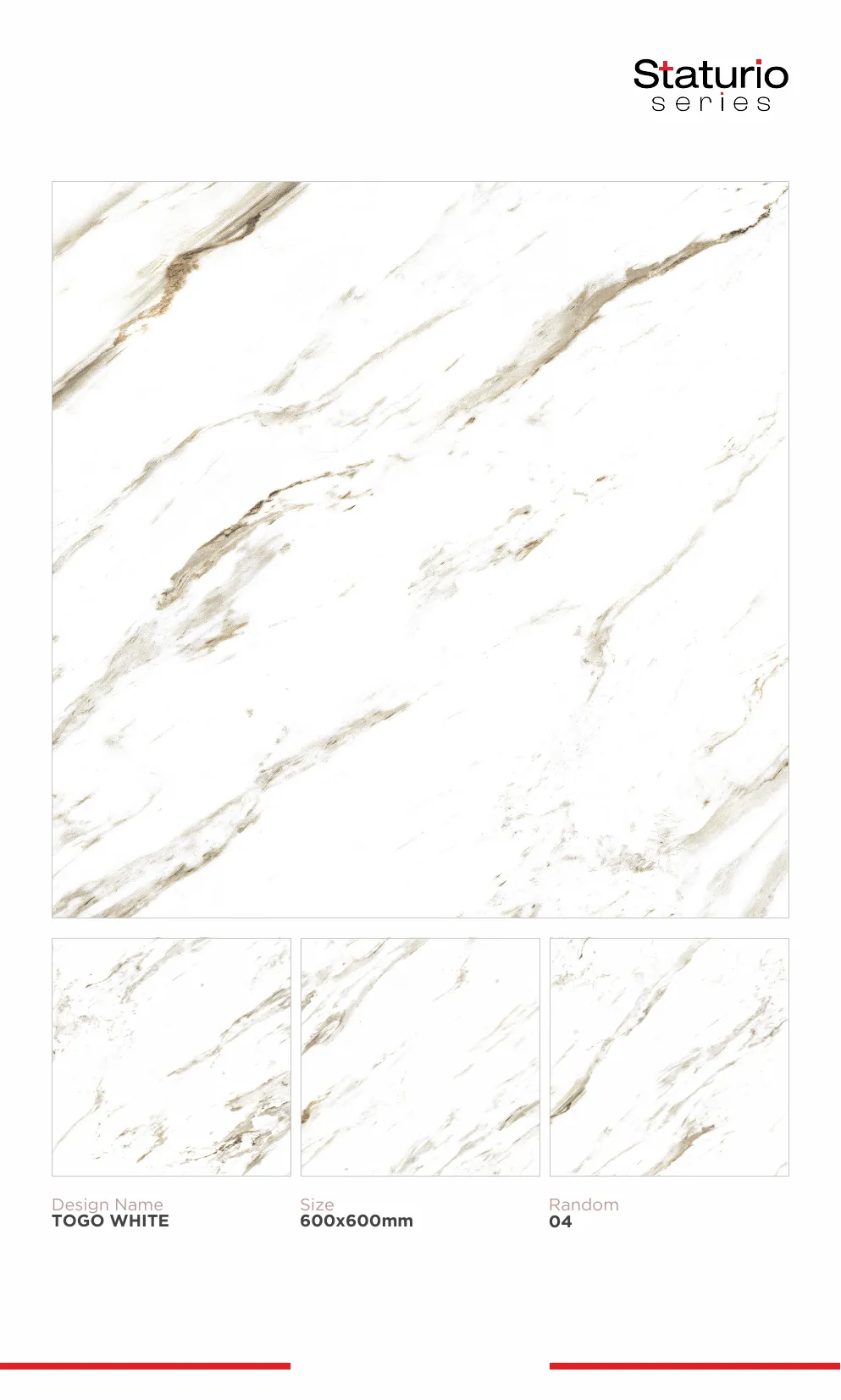 WL PGVT 3 Staturio 600x600mm - Design 83 - 600x600mm Statuario