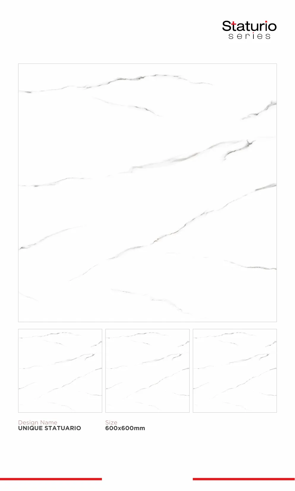 WL PGVT 3 Staturio 600x600mm - Design 87 - 600x600mm Statuario