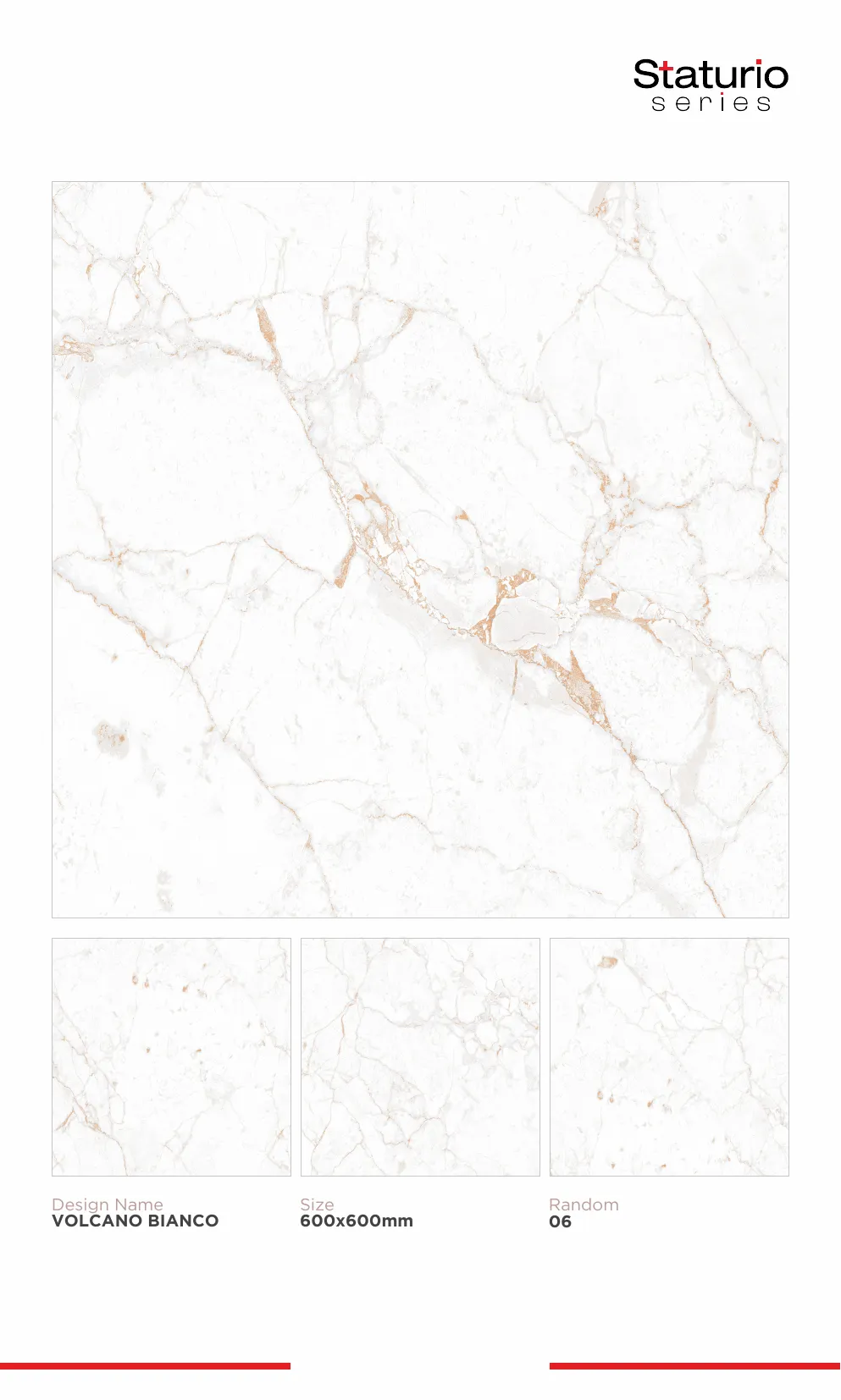 WL PGVT 3 Staturio 600x600mm - Design 91 - 600x600mm Statuario