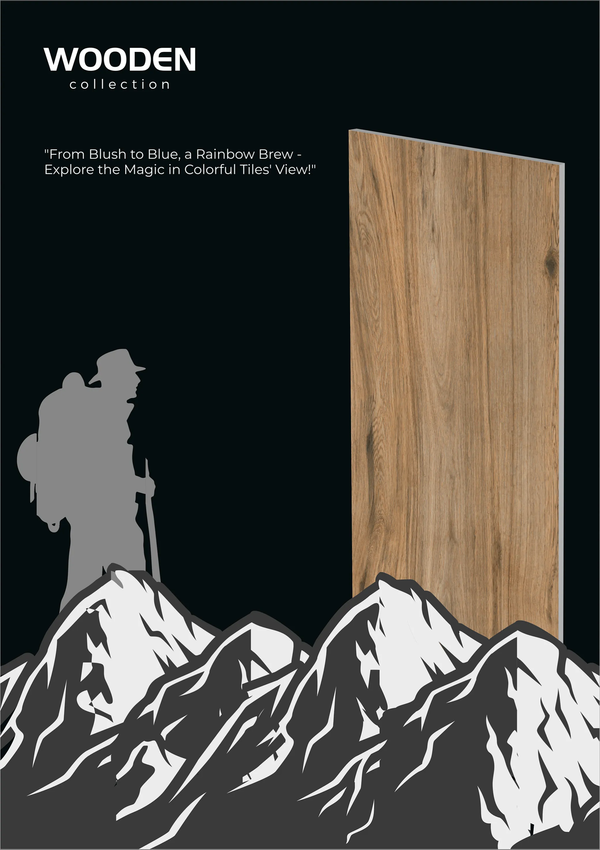 WOODEN SERIES - Design 2 - 600x1200mm Wood